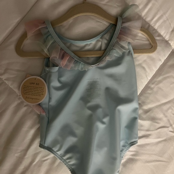 Infant bathing suit size 6/9 months light blue first impression - Picture 2 of 4